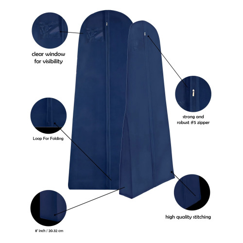 Yorkshire Displays Ltd Standard Bridal Dress Covers, 8" Gusset BOX OF 50